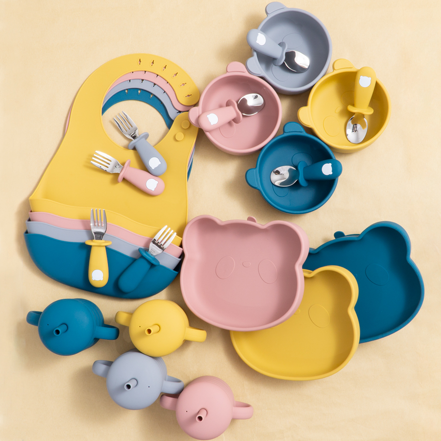 Waterproof Baby Bibs Silicone - Dropshipping Trung Tâm Cho Bé Bộ