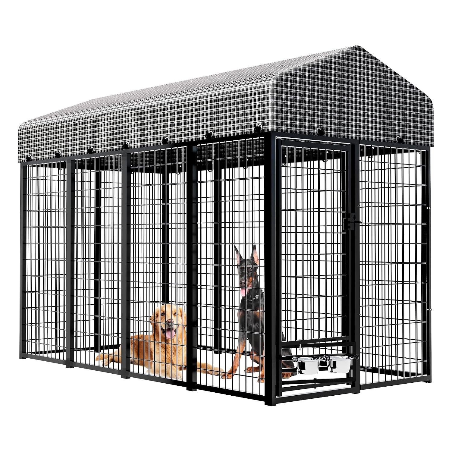 Heavy-Duty Dog Kennel with Roo - đánh giá và giá Feeding