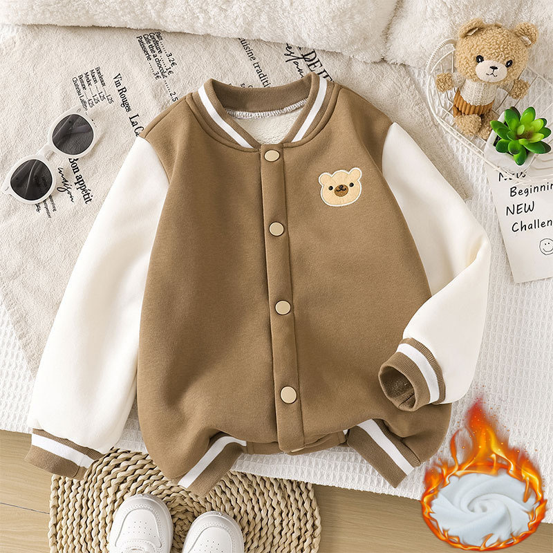 Children Fleece Baseball Jacke - đánh giá và giá Toddler Boy Winter Fleece Jacket